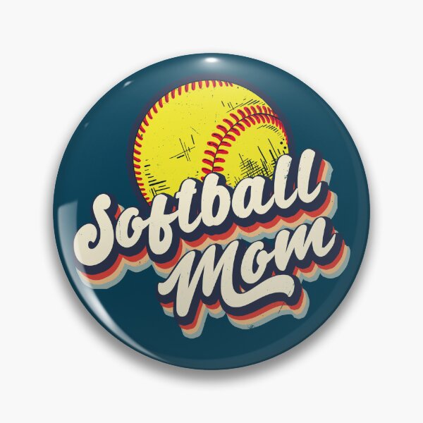 Item preview, Retro Softball Mom Funny Vintage Softball Mom designed and sold by GreenSplash.