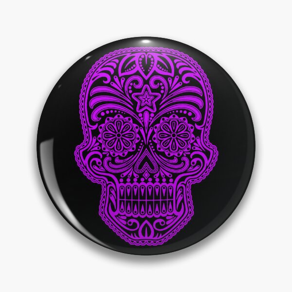 Item preview, Intricate Purple and Black Sugar Skull designed and sold by JeffBartels.