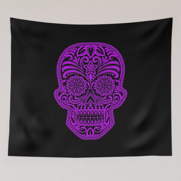 Item preview, Intricate Purple and Black Sugar Skull designed and sold by JeffBartels.