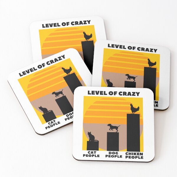 Item preview, Level of crazy chicken people designed and sold by Douniaya.