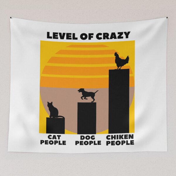 Item preview, Level of crazy chicken people designed and sold by Douniaya.