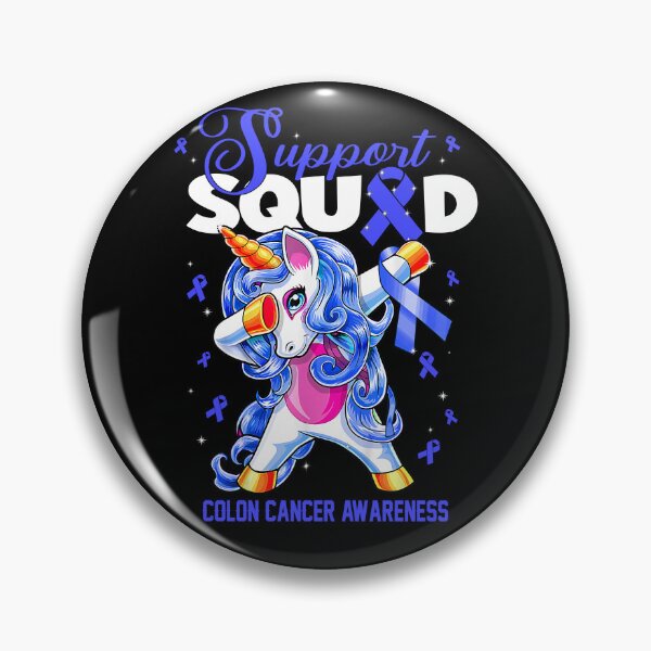 Item preview, Cute Unicorn Support Squad Colon Cancer Awareness Men Women Kid designed and sold by tenjun16.