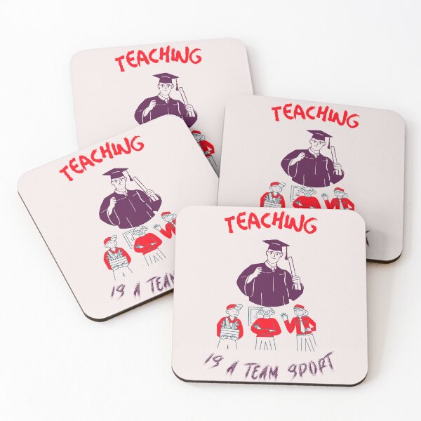 Item preview, teaching is a team sport teacher designed and sold by Mood Coffee art.