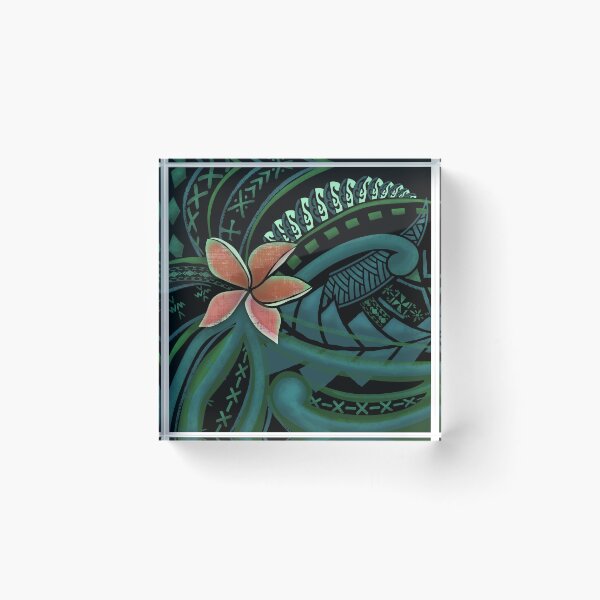 Item preview,  Samoan Malu Tropical Floral Art 2087 designed and sold by sunnthreads.