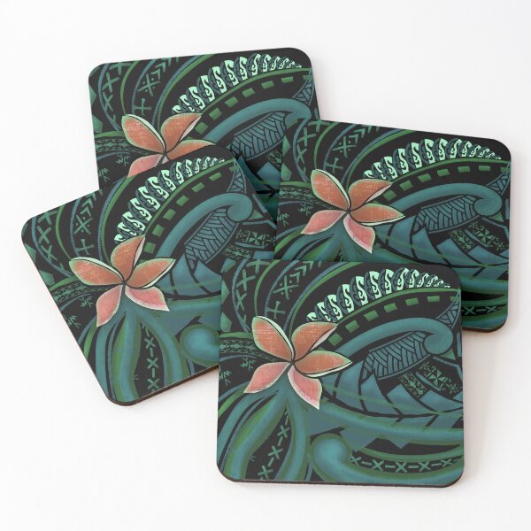Item preview,  Samoan Malu Tropical Floral Art 2087 designed and sold by sunnthreads.