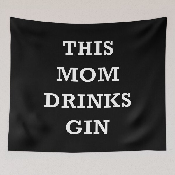 Item preview, This Mom Drinks Gin Plain Text designed and sold by 622Strands.