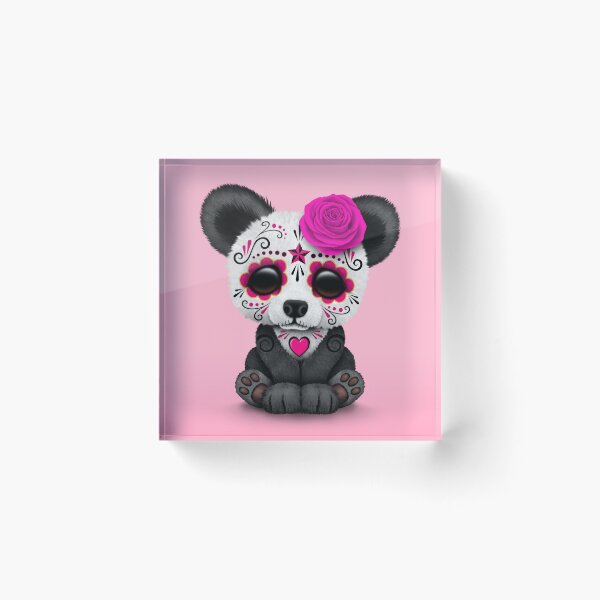 Item preview, Pink Day of the Dead Sugar Skull Panda  designed and sold by JeffBartels.