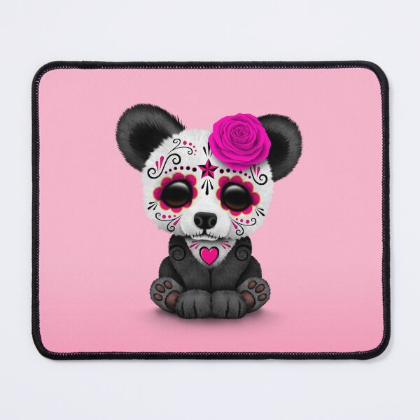 Item preview, Pink Day of the Dead Sugar Skull Panda designed and sold by JeffBartels.