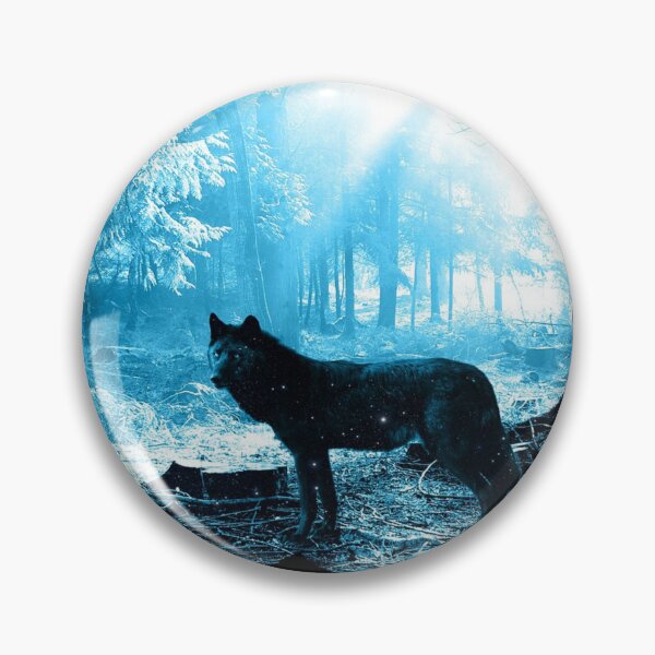 Item preview, Black Wolf Moonlight Forest  designed and sold by MMwolfdogden.