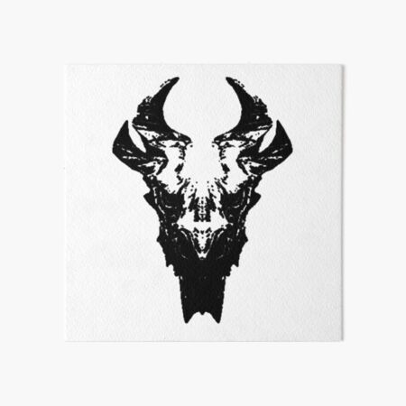 Dragon Skull Pentagram Art Board Print By Arronboard Redbubble