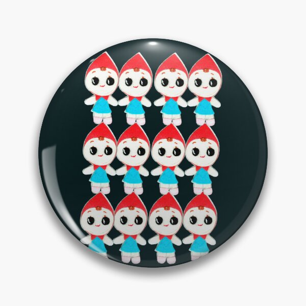 Item preview, felt dolls on black background designed and sold by handmadehipsters.