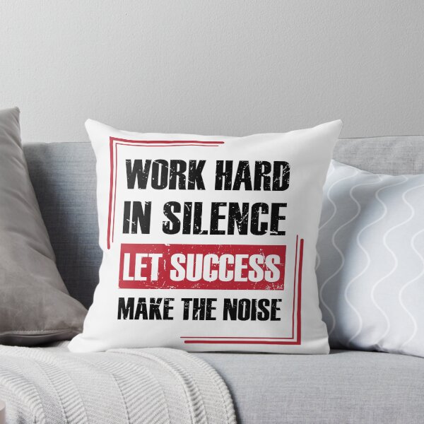 Item preview, Leadership quotes - Work hard in silence quote - Motivational men and women at work quotes designed and sold by Alice-Elgawi.