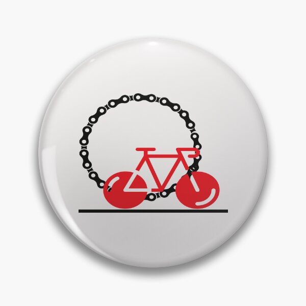 Item preview, Bicycle with Chain - Black and Red designed and sold by Coop & Company Designs.