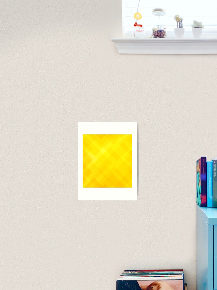 Thumbnail 2 of 3, Art Print, Yellow Rectangular Pattern designed and sold by RyansOpenDoor.