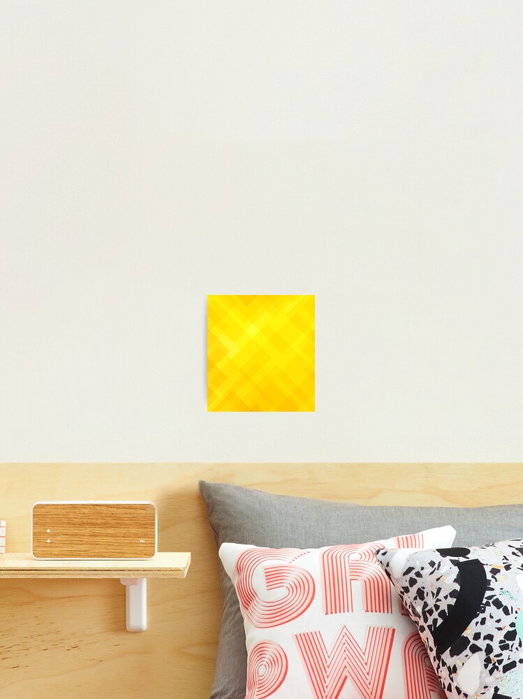 Thumbnail 2 of 3, Photographic Print, Yellow Rectangular Pattern designed and sold by RyansOpenDoor.