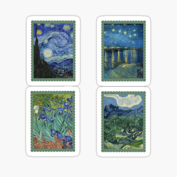 Item preview, Van Gogh Stamps designed and sold by murkyswamp.