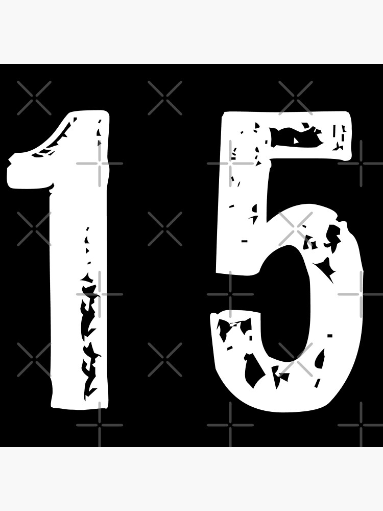 number 15 posters redbubble