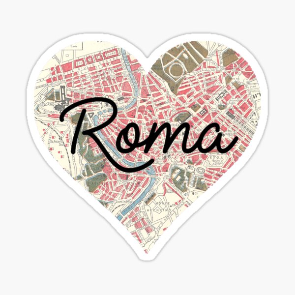 Je coeur Rome Sticker