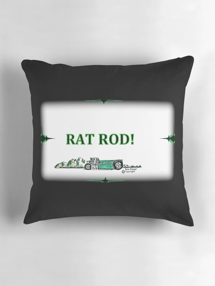 Thumbnail 3 of 4, Pillow, Hot Rods // RAT ROD! designed and sold by Imagin8er.