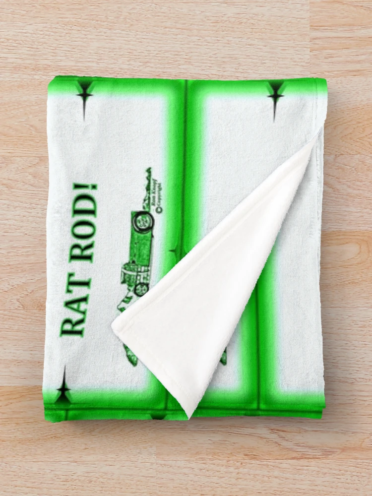 Thumbnail 3 of 6, Throw Blanket, Hot Rods // RAT ROD! designed and sold by Imagin8er.