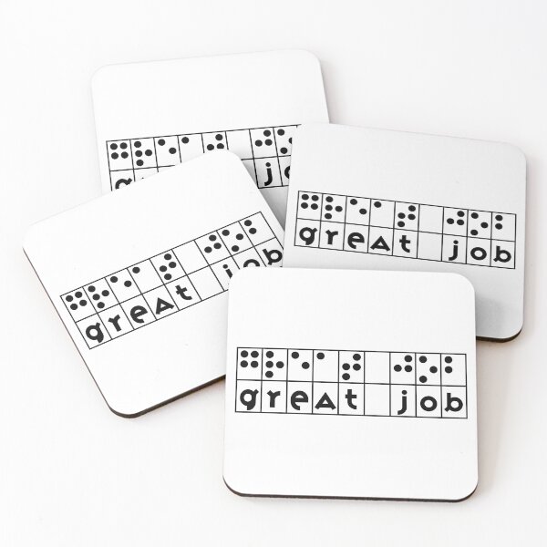 Item preview, Braille Great Job Black designed and sold by IndeOandM.