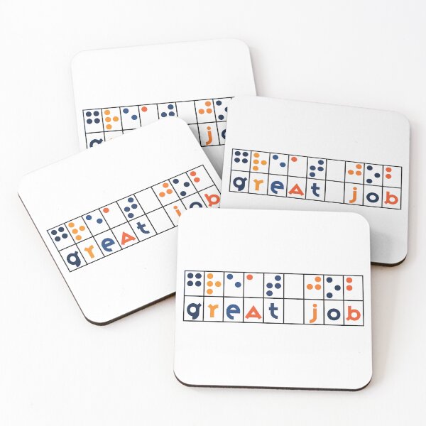 Item preview, Braille Great Job Colorful designed and sold by IndeOandM.