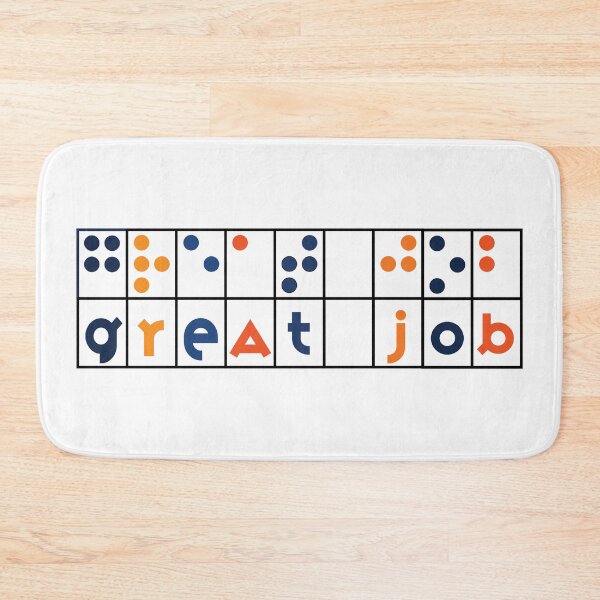Item preview, Braille Great Job Colorful designed and sold by IndeOandM.