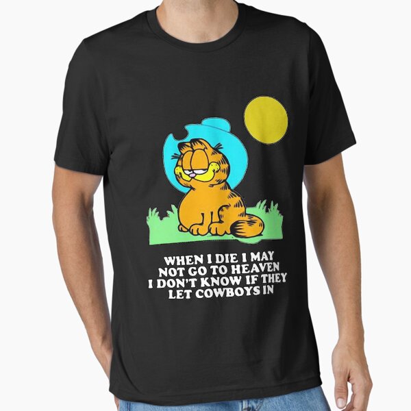 Artikel-Vorschau von Garfield Cowboy - Ich weiß nicht, ob sie Cowboys reinlassen - Parodie, designt und verkauft von mossesaroney.