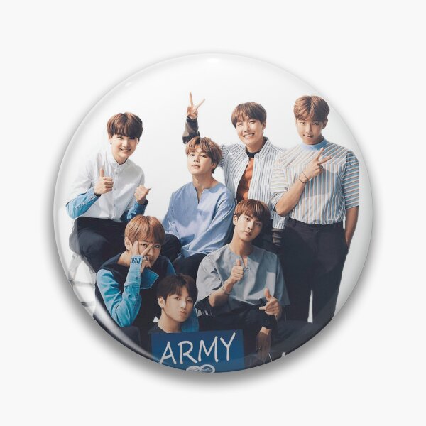 Bts Group Pins and Buttons for Sale | Redbubble