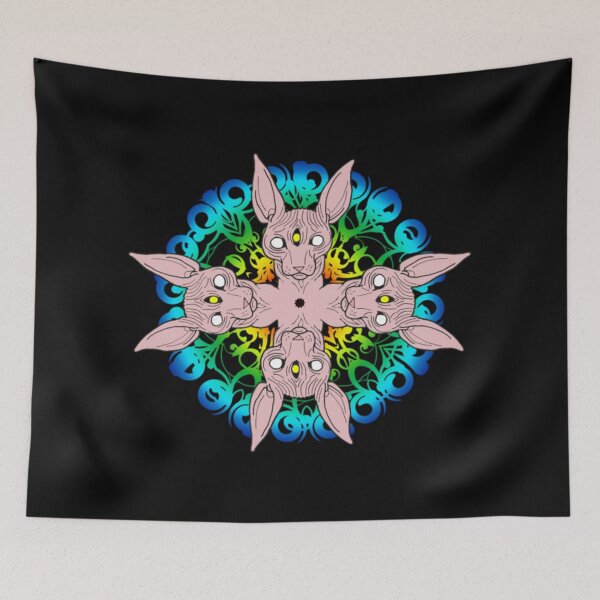 Item preview, Sphynx cat mandala design color designed and sold by jackienorfolkal.