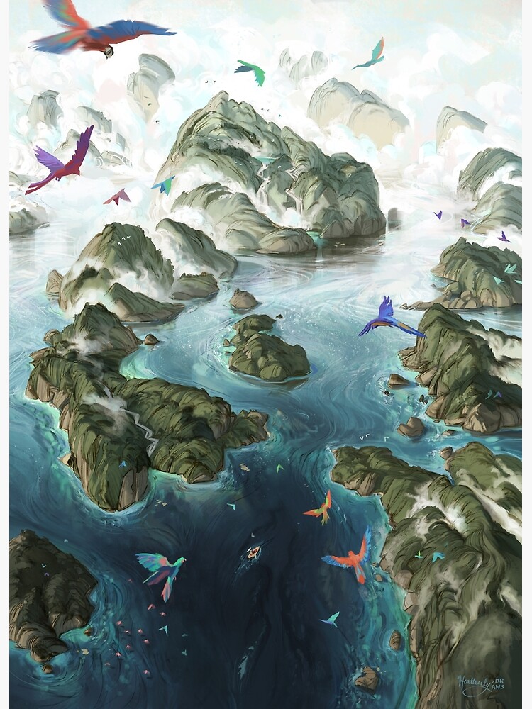 Disover Aviar and Islands Premium Matte Vertical Poster