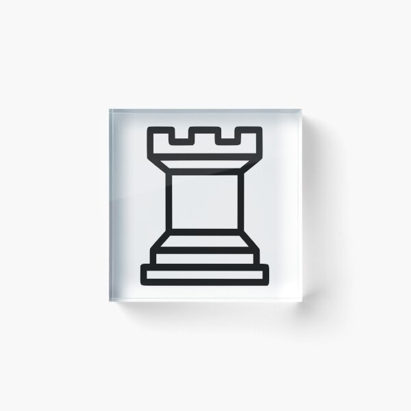 Item preview, Chess Piece White Rook Chess Club Rook White Chess Castle designed and sold by Minnesnowta.