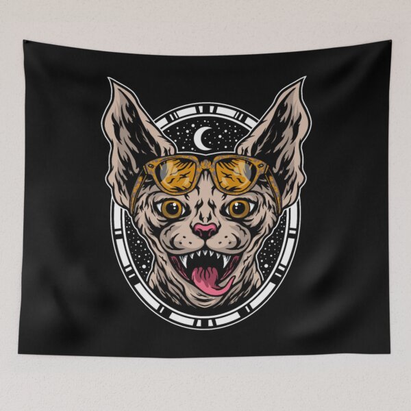 Item preview, Sphynx cat ghost moon nightmare designed and sold by jackienorfolkal.