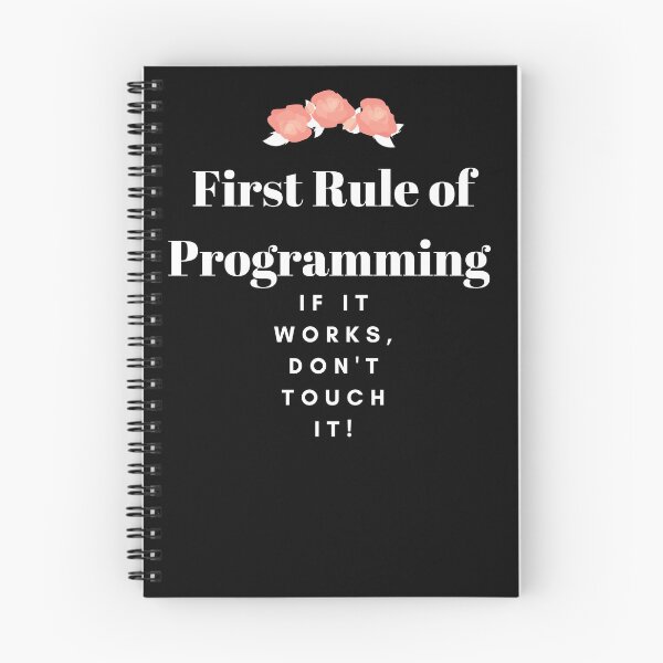 Item preview,  First Rule of Programming If it works, don't touch it! designed and sold by AMERZAGUE DESIGN.