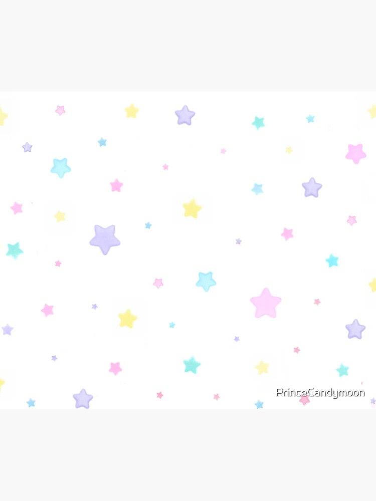 Pink Cute Rainbow and Stars Soft Pastel Colors Yoga Mat