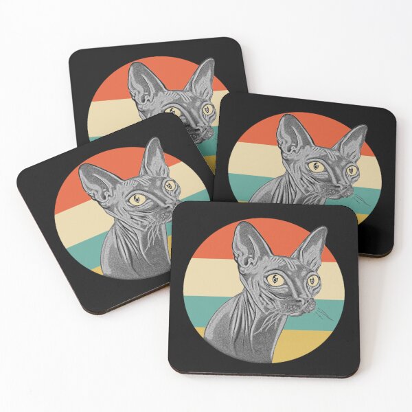 Item preview, Estilo retro del gato Sphynx vintage designed and sold by jackienorfolkal.
