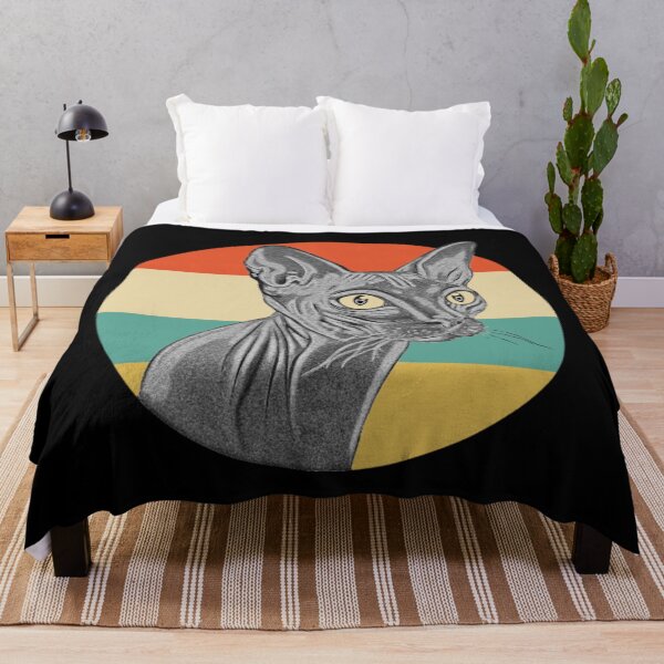 Item preview, Estilo retro del gato Sphynx vintage designed and sold by jackienorfolkal.