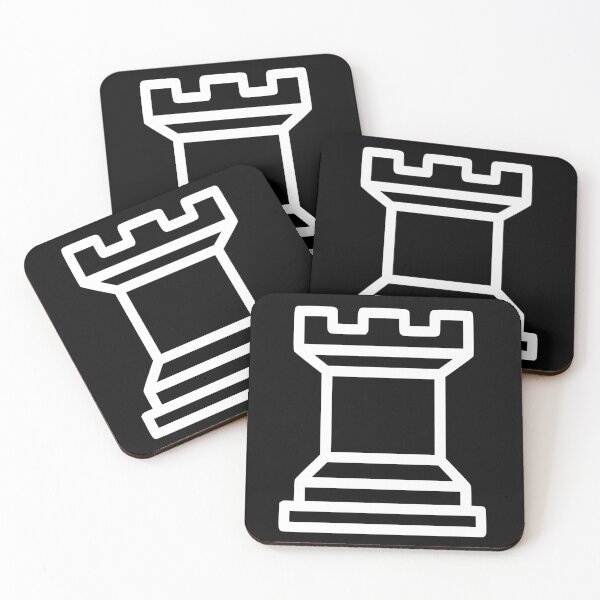 Item preview, Chess Pieces White Rook Chess Club Rook White Chess Piece designed and sold by Minnesnowta.