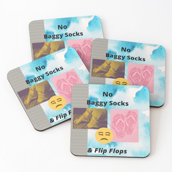 Item preview, No Baggy Socks w Flip Flops designed and sold by lifeinspired4u.