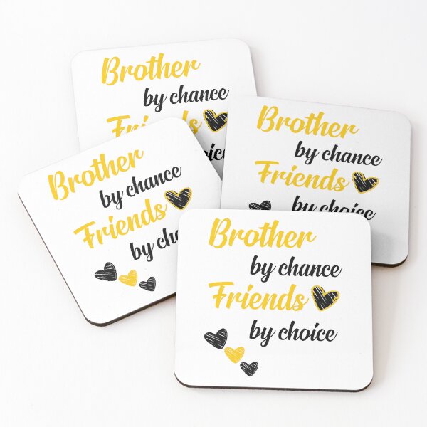 Item preview, Brother by chance, friends by choice - national sibling day designed and sold by Haitam771.