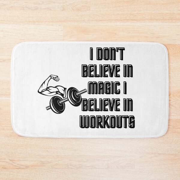 Item preview,  I Don't Believe in Magic I Believe in Workouts , Funny gym, workout, exercise designed and sold by Alexa5454.