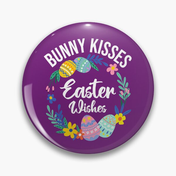 Item preview, Bunny Kisses and Easter Wishes, Easter Eggs Postcards and stickers Gift for Mom and Dad, Spring Celebration Quotes designed and sold by Eddyed.