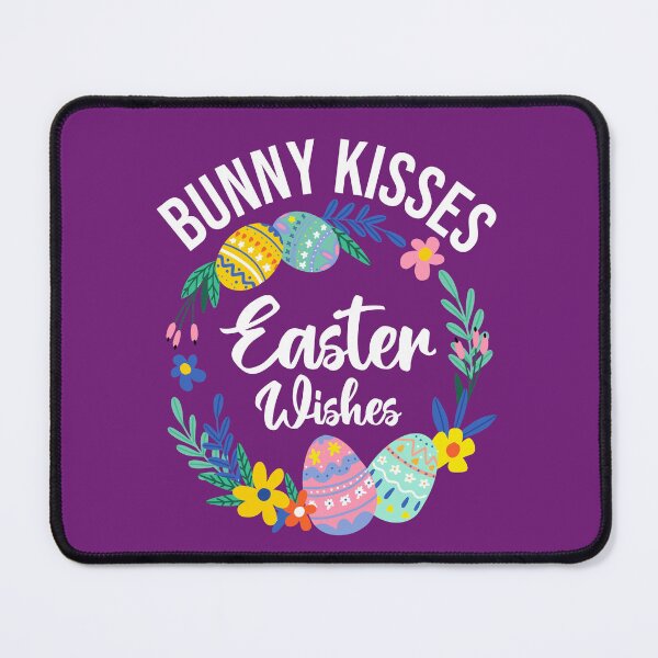 Item preview, Bunny Kisses and Easter Wishes, Easter Eggs Postcards and stickers Gift for Mom and Dad, Spring Celebration Quotes designed and sold by Eddyed.