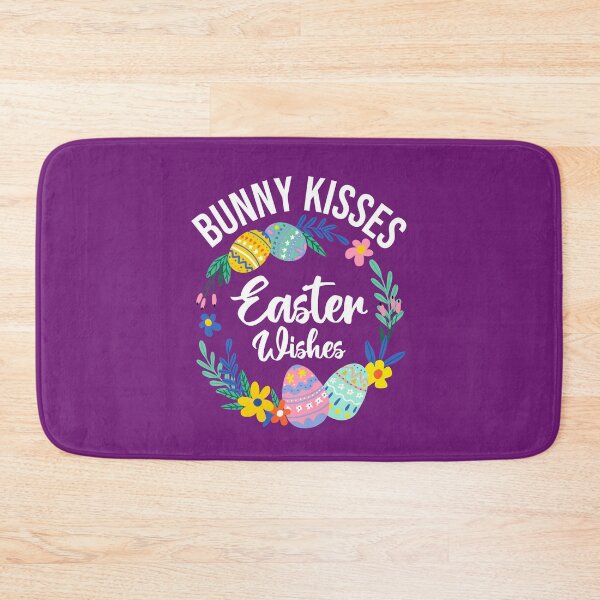 Item preview, Bunny Kisses and Easter Wishes, Easter Eggs Postcards and stickers Gift for Mom and Dad, Spring Celebration Quotes designed and sold by Eddyed.