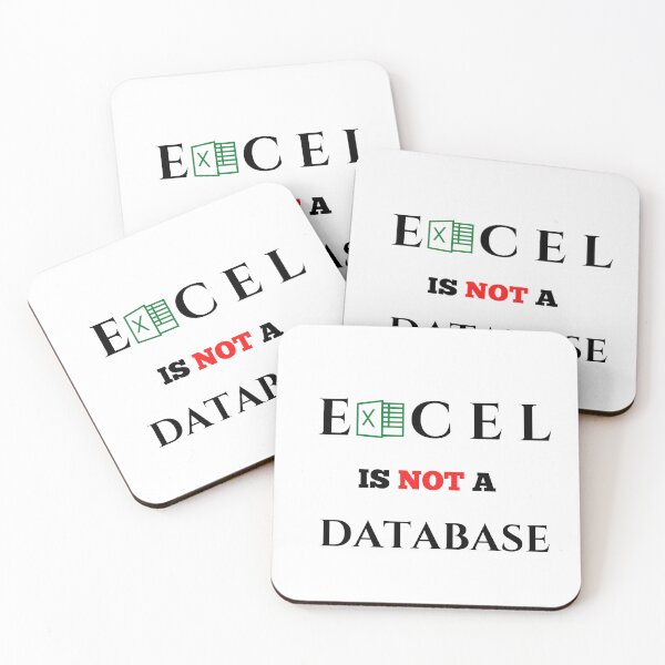 Artikelvorschau, Excel ist keine Datenbank entworfen und verkauft von MDARTSY.