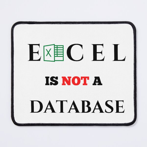 Item preview, Excel is Not a Database designed and sold by MDARTSY.