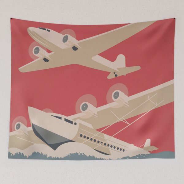 Item preview, New York Municipal Airport Vintage Poster designed and sold by blackdogshop.
