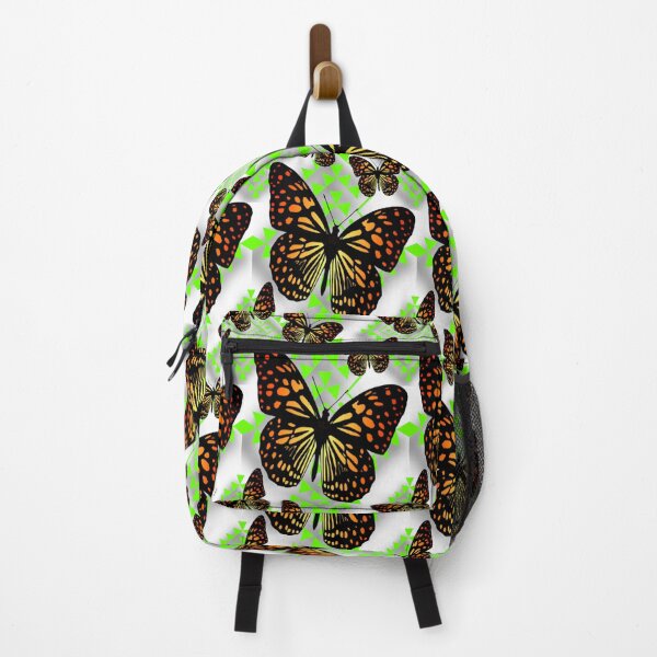 Item preview, White / Lime Green / Fire Color Native Butterfly Design designed and sold by JMWCD.