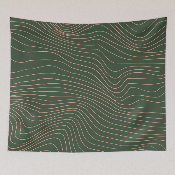 Item preview, Green and pink multiple stripes pattern designed and sold by Thegentleshop.