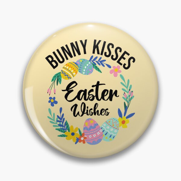 Item preview, Bunny Kisses and Easter Wishes, Easter Eggs Postcards and stickers Gift for Mom and Dad, Spring Celebration Quotes designed and sold by Eddyed.